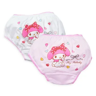 【ONEDER 旺達】6件組-三麗鷗 美樂蒂 女童二入三角褲(女童內褲/兒童內褲/純棉內褲)