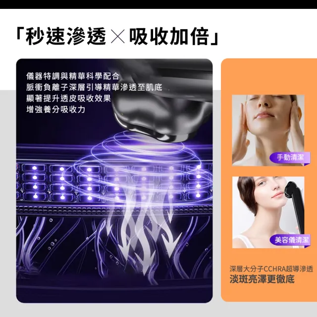 【職人家居】V臉按摩電波 護膚拉提 臉部按摩 冷熱儀震動 清潔嫩膚 185-EHSR85 居家保養(精華液吸收)