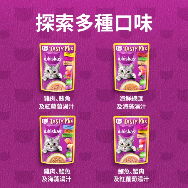 【Whiskas 偉嘉】新客驚喜盒-貓乾糧+貓濕糧