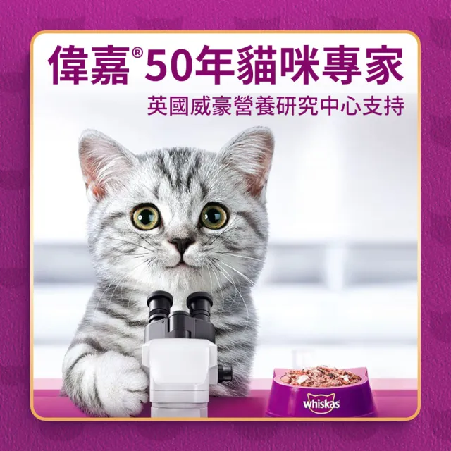 【Whiskas 偉嘉】貓乾糧 1.1kg/1.2kg*3入 寵物/貓飼料/貓食