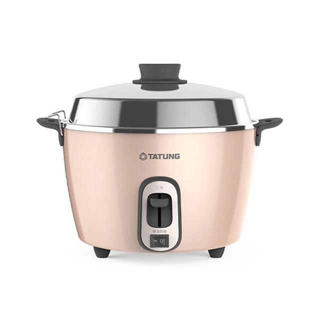【TATUNG 大同】6人份 奶霜粉 不鏽鋼配件電鍋 /組 TAC-06R-MBI