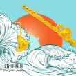 【GJS 金敬順】黃金擺件 釣竿 天才釣手(金重:2.33錢/+-0.03錢)