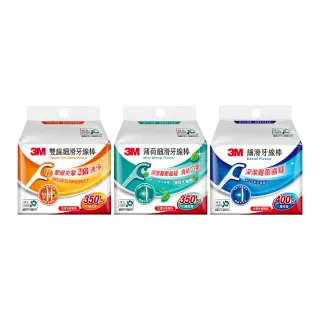 【3M】細滑牙線棒補充包_ECO包裝(單線400支/雙線350支/薄荷單線350支 擇一)
