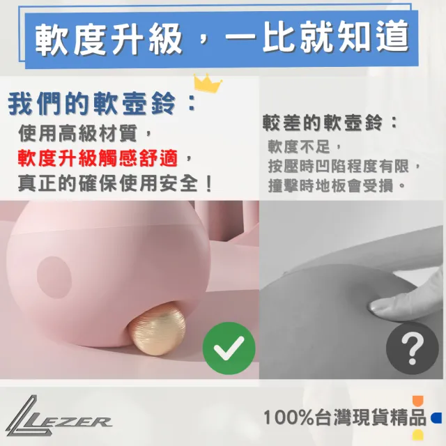 【LEZER】4公斤 軟式壺鈴(安全軟殼 保護地板 環保材質)