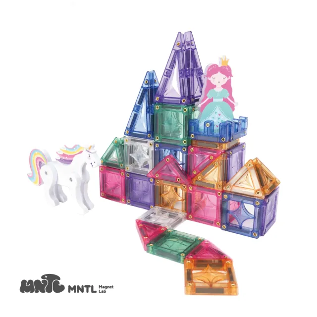 【MNTL】童話城堡 Fairy Tale Castle 隨身帶著走 磁力片鐵盒組(50pcs)