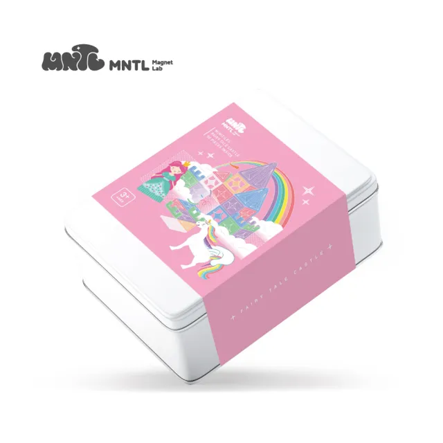 【MNTL】童話城堡 Fairy Tale Castle 隨身帶著走 磁力片鐵盒組(50pcs)