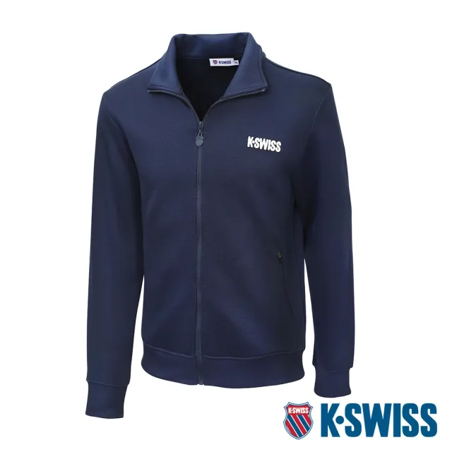 【K-SWISS】立領外套 MockNeckJacket 男 藍