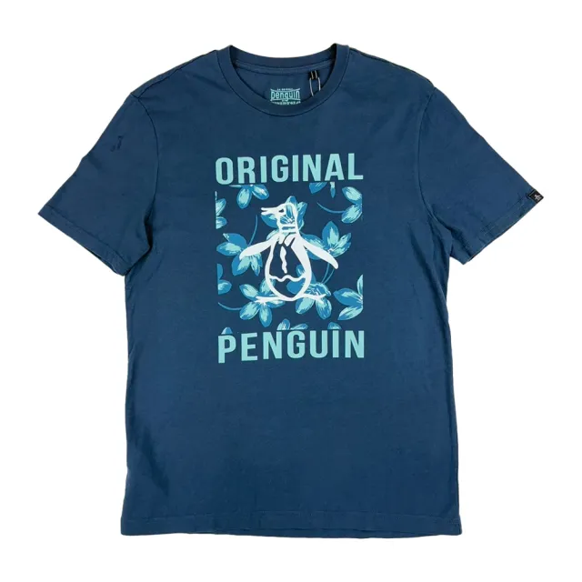 【Munsingwear】夏日藍調 男款 penguin 企鵝 短T 純棉 Munsingwear 短袖 T恤 平輸品(2536 BE4)
