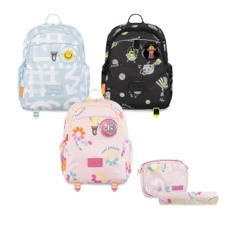 【Tiger Family】兒童趣味輕巧休閒背包-小尺寸│Kanga 大掛包 超值三件組(包+側背小掛包+野餐墊)