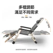 【Ashley House】附頭枕/四季兩用/牛津面料/雙方管/折疊床(多功能躺椅 折疊椅 折疊床 躺椅 午休椅 陪護床)