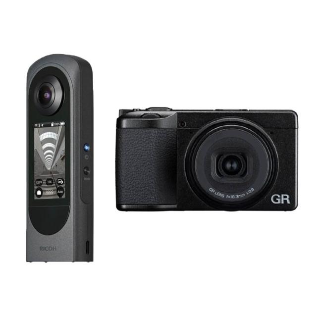 【RICOH】GRIV 標準版+THETA X 新黑武士觸控360全景相機(公司貨)