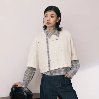 【gozo】A｜彩色潑墨標語印花廓型短版T恤(兩色)