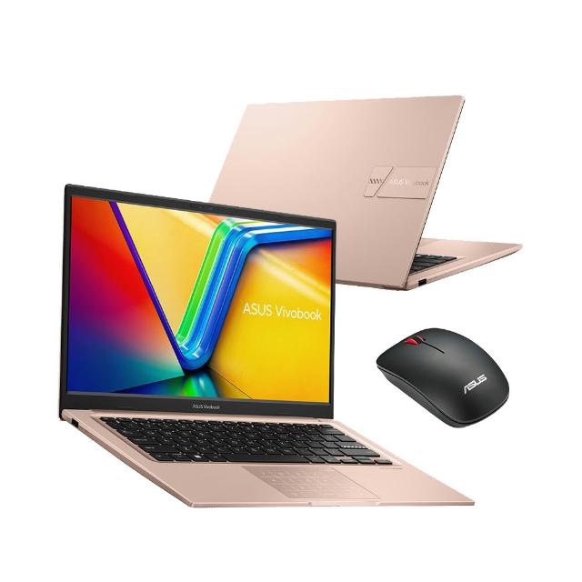 【ASUS 華碩】無線滑鼠組★14吋i5輕薄筆電(Vivobook X1404VA/core5-120U/8G+8G/512G SSD/W11)