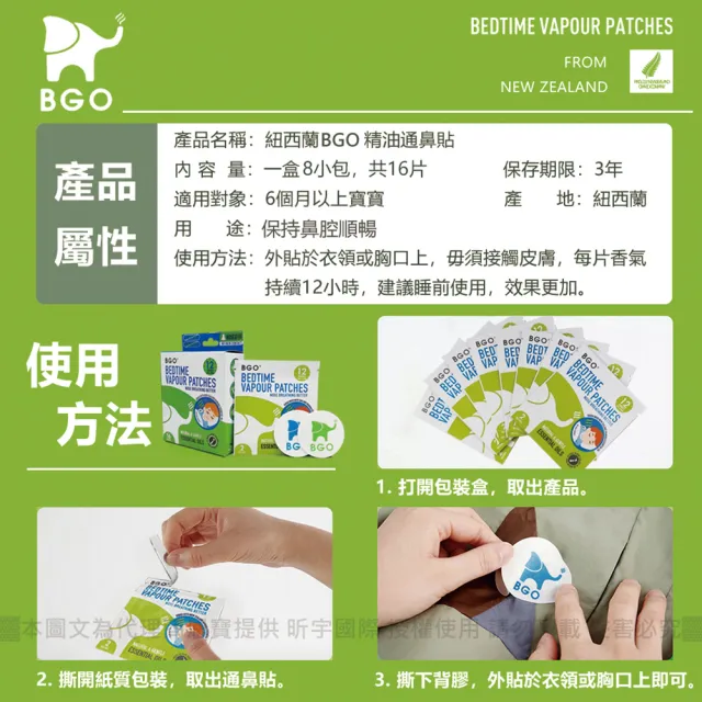 【BEGGI】BGO精油通鼻貼_兒童款 16片(台灣代理公司貨 鼻塞 鼻子過敏 鼻癢 噴嚏 舒眠 居家必備)