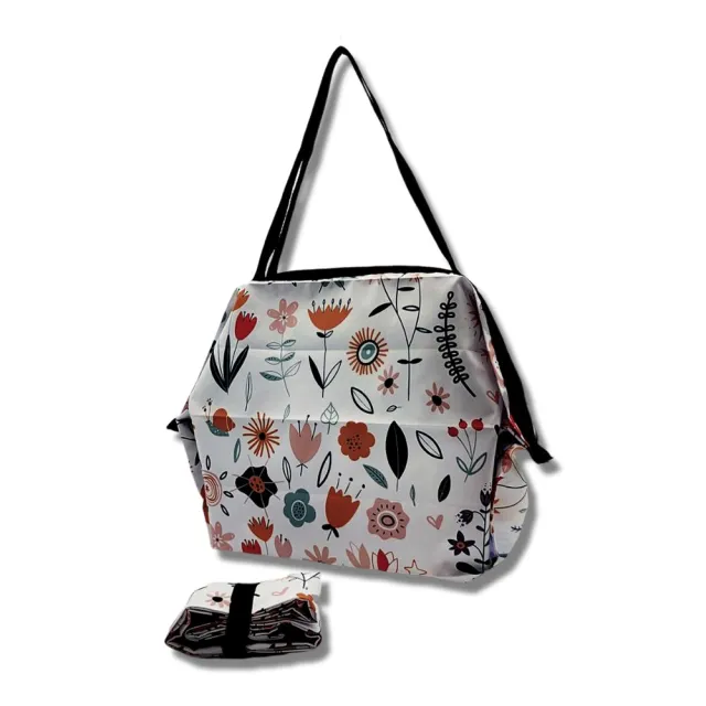 【POPCORN】超纖高單厚版折疊隨身包- L 尺寸(氣球狗金 氣球狗黃金 雛菊 浪漫春天  花園 金色牡丹)