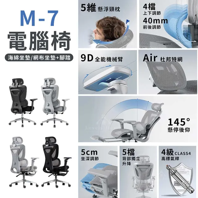 【享澄家居】M7人體工學椅[sc4691](電競椅/電腦椅/辦公椅)