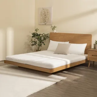 【hoi! 好好生活】Sleep AIR 雲朵層薄床墊台規雙人加大6尺180*188*8cm(羊毛材質增加透氣)