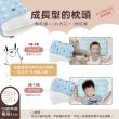 【PeNi 培婗】3D超透氣嬰幼兒0-12歲成長枕 兒童幼兒園午睡枕頭(兒童枕頭 幼兒枕頭 2片內芯可調高度)