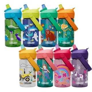【CAMELBAK】400ml Flip Straw 兒童吸管運動水瓶RENEW(兒童水壺/提把/吸管式)