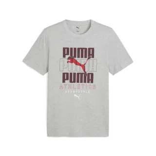 【PUMA官方旗艦】基本系列Stacked短袖T恤 男性 68803804(短t)