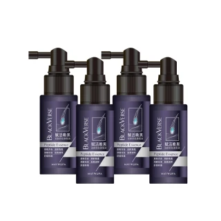 【美吾髮】BlackVerse賦活喚黑逆齡 養髮液50ml 4入組(何首烏/頭皮抗老/灰白髮/涼感/養髮精華)