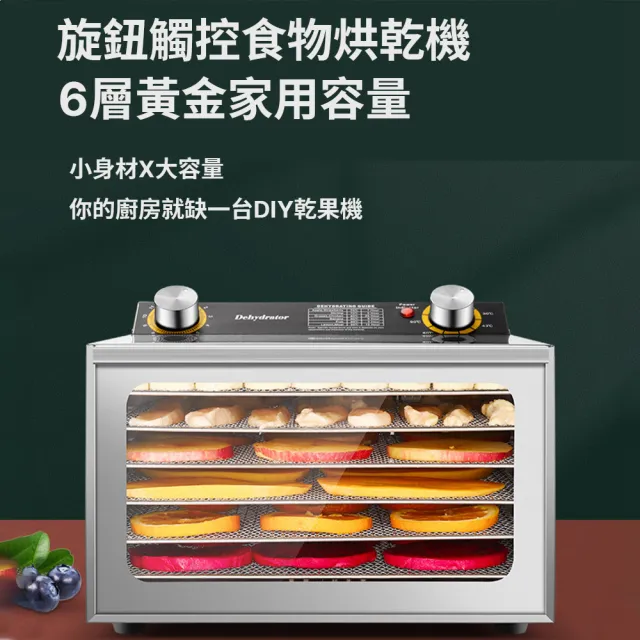 【Felsted 菲仕德】商用乾果機 可視窗食品乾果機(6層果乾機 乾果機 果乾機 食物烘乾機 零食水果烘乾)