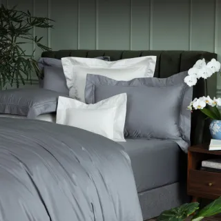 【WEDGWOOD】100%長纖棉素色鬆緊床包一件 加大/特大任選｜阿格雅奢華(120支600織百貨款)