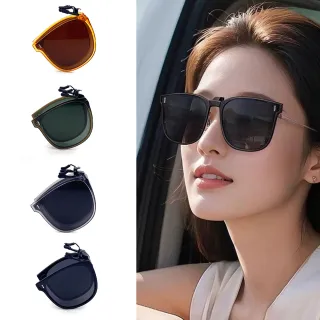 【SUNS】折疊夾片墨鏡 近視專用偏光夾式墨鏡 偏光+抗UV抗藍光 Polarized超輕量僅10g(可掀式/防眩光)