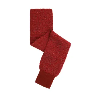 【MYVEGA 麥雪爾】羊毛律動百搭針織圍巾-紅