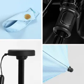 【TWBUY 台灣好購】110g極輕碳纖輕量羽毛傘(超輕量傘 晴雨傘 遮陽傘 摺疊傘 迷你傘 防曬傘)