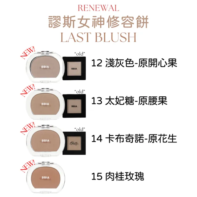 【BBIA】新 謬斯女神腮紅 修容餅 4g(花生 小臉 修容 腰果 打亮 開心果 太妃糖 卡布奇諾 肉桂玫瑰)