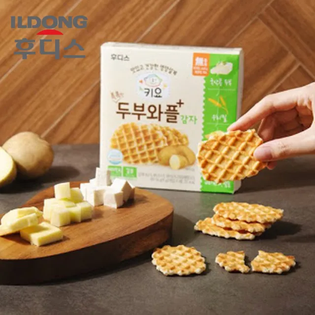【韓國 ILDONG FOODIS 日東】豆腐鬆餅餅乾64gx5盒 (馬鈴薯/香蕉 口味任選)