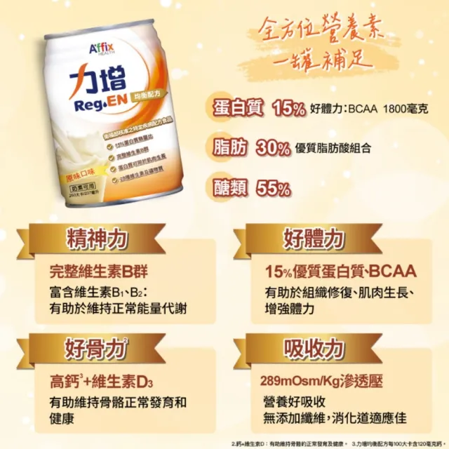 【Affix 艾益生】力增 均衡配方 原味 237ml 24罐/箱(可管灌)