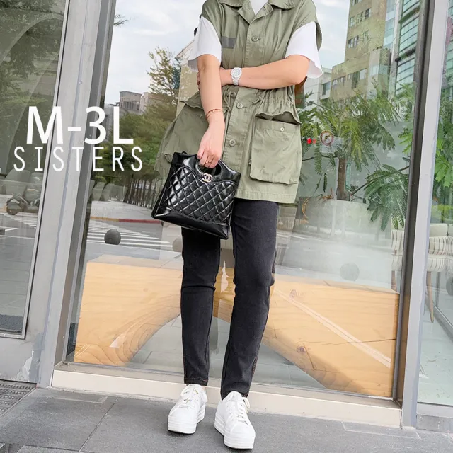 【SISTERS】顯瘦仿丹寧彈力內搭褲/M-3L(女褲/長褲/褲子/女下著/休閒褲/牛仔褲)