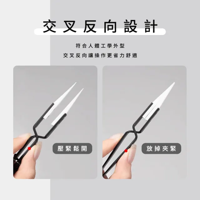 【精準科技】小鑷子 不鏽鋼鑷子 夾子 精密鑷子 模型鑷子 鑷子夾子 尖頭鑷子 反向夾 尖頭 550-CCTAS