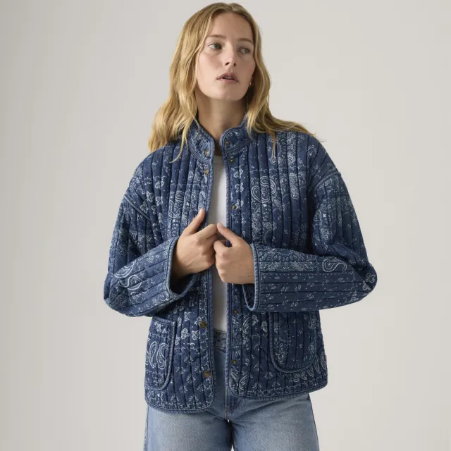 【LEVIS】女款 風衣 大衣外套 長版外套 女生上衣 熱賣單品 003G2-0002