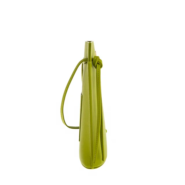 【LOEWE 羅威】經典小牛皮金色Anagram 斜背骰子包(草綠色)