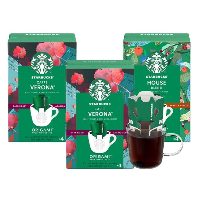 【STARBUCKS 星巴克】濾掛咖啡4入/盒(家常)