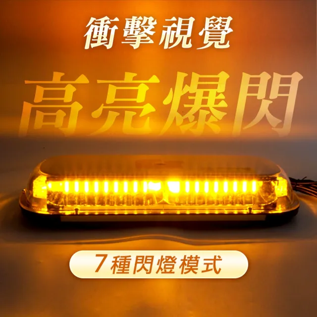 【精準科技】吸頂式爆閃警示燈  LED閃爍 爆閃霧燈 貨車警示燈 強光燈 車頂燈 工程燈(550-FYRB44)
