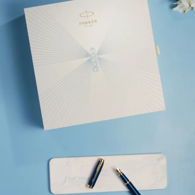 【PARKER】派克  IM金屬系列限量版 星空藍 鋼筆啟程禮盒(IM)