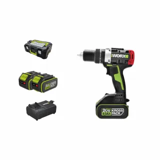 【WORX 威克士】20V 無刷鋰電 13mm 150N.m 大扭力震動衝擊鑽(WU377)
