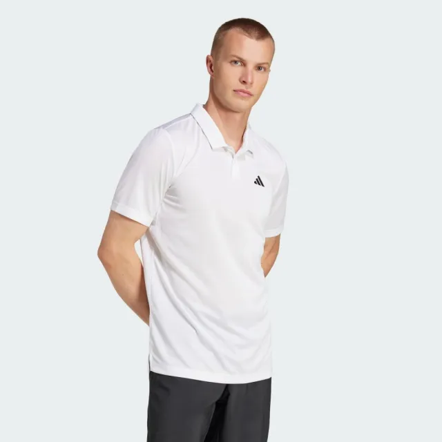 【adidas 愛迪達】短袖上衣 男 POLO衫 亞規 CLIMA POLO 白 JD8643(S3141)