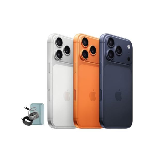 【Apple】iPhone 17 Pro(1TB/6.3吋)(磁吸皮革支架+編織線組)