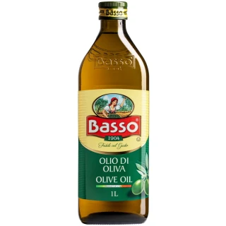 【BASSO 巴碩】3入特惠組 義大利 1L耐高溫特純橄欖油(適合煎煮炒炸且不帶有橄欖特殊香味)