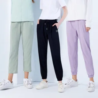 【MYVEGA 麥雪爾】出清品 MA機能冰感防曬綁帶束口/哈倫褲-多款任選(涼感褲/速乾褲/冰感褲/休閒褲)
