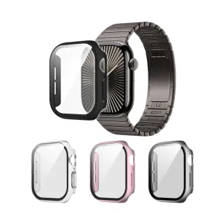 【Timo】Apple Watch 10代/11代 46mm 鋼化玻璃+防摔殼 二合一錶殼