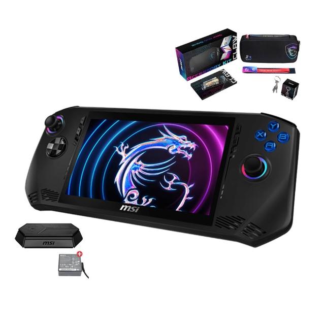 原廠底座+配件大禮包★【MSI 微星】Claw 電競掌機(Intel Core Ultra 5-135H/16G/512G SSD/W11/A1M-027TW)