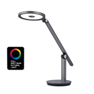 【喜光全光譜】最強均勻光 TITAN鈦坦 全光譜雙光源智慧LED護眼檯燈(奈米鍍膜鏡面反射 打造立體光源)