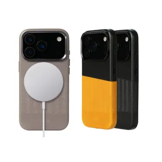 【alto 奧沰】iPhone 17 Pro 6.3吋 Herring系列 磁吸支架壓紋皮革手機殼(支援MagSafe 真皮壓紋 防摔 支架)