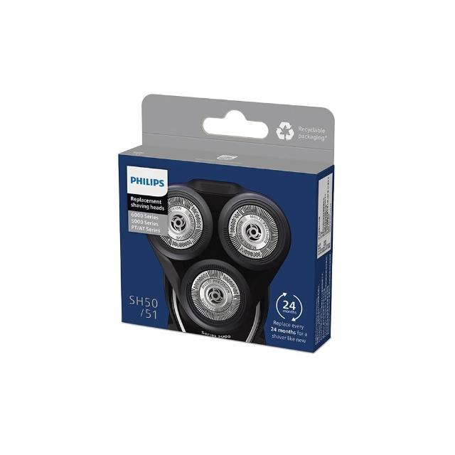 【Philips 飛利浦】官方直營 電鬍刀刀頭 SH50/51
